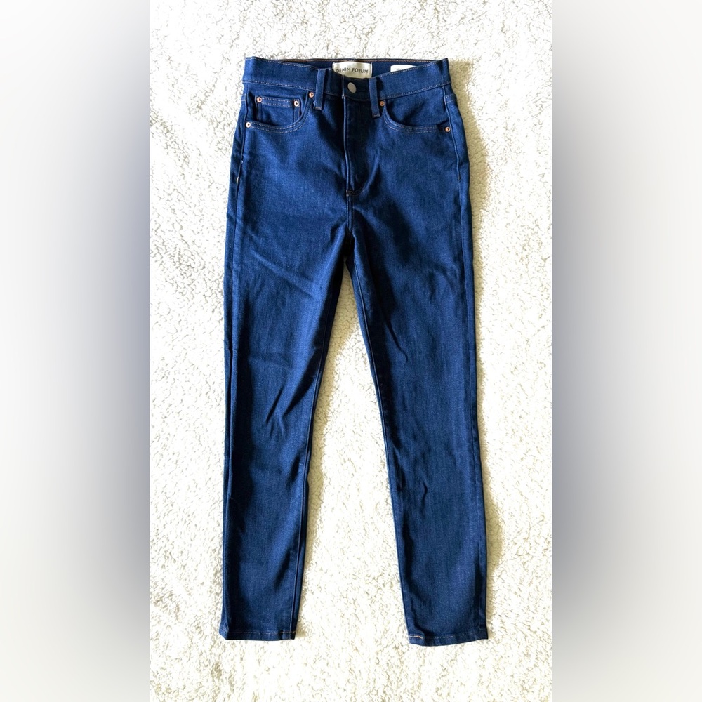 Denim Forum Aritzia High Rise Skinny Jeans, 28 dark blue